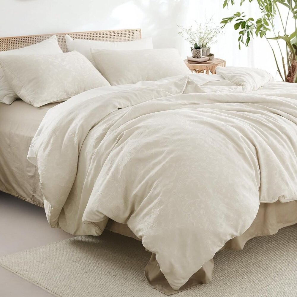 Elegant Cream Duvet Cover Set
